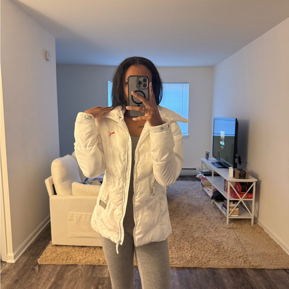 Puma Women's White Puffer Jacket